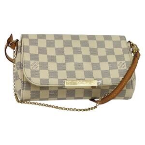 LOUIS VUITTON Damier Azur Favorit PM Shoulder Bag N41277